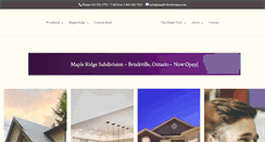 Desktop Screenshot of mapleviewhomes.com