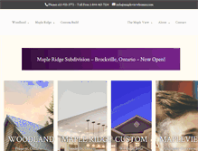 Tablet Screenshot of mapleviewhomes.com